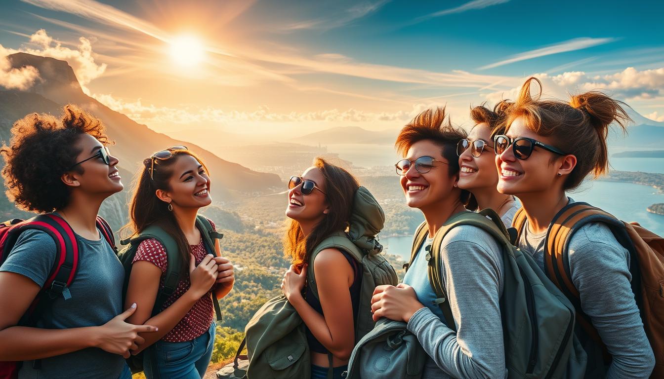 Reisen und persönlichkeit stärken