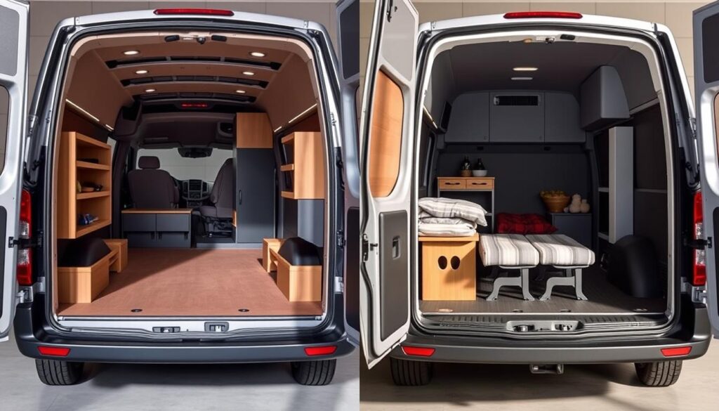 Platzangebot und Stauraum im Van Vergleich