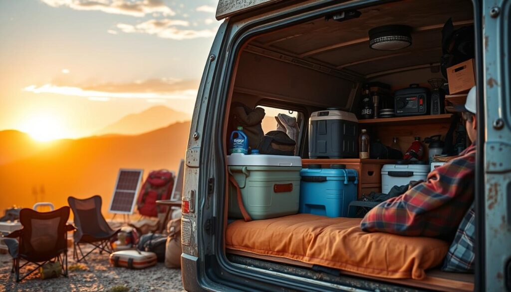 Praktische Vanlife Ausrüstung